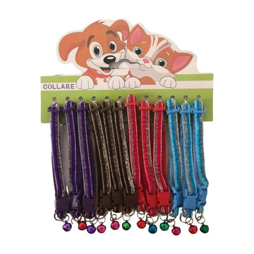 Cozy Paws Adjustable Cat Collar Set with Bell – 12 pcs Set