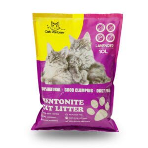 Cat Partner Bentonite Dust Free Clumping Cat Litter - 10 L - Lavender