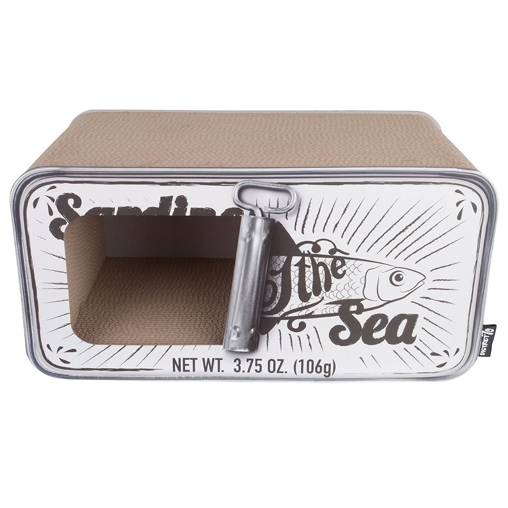 District 70 Sardine 2-in-1 Cardboard Cat Scratcher & Cave