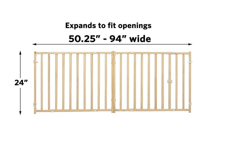 MidWest 24″ Wood Extra-Wide Pet Gate