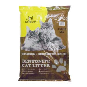 Cat Partner Bentonite Dust Free Clumping Cat Litter - 25 L - Coffee