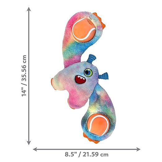 Kong Woozles Monster Squeaker Plush Dog Toy