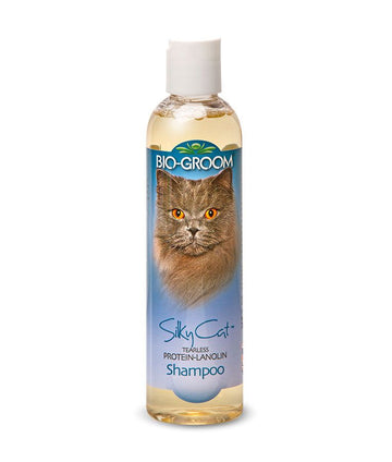Bio-Groom Silky Cat Tearless Protein-Lanolin Cat Shampoo