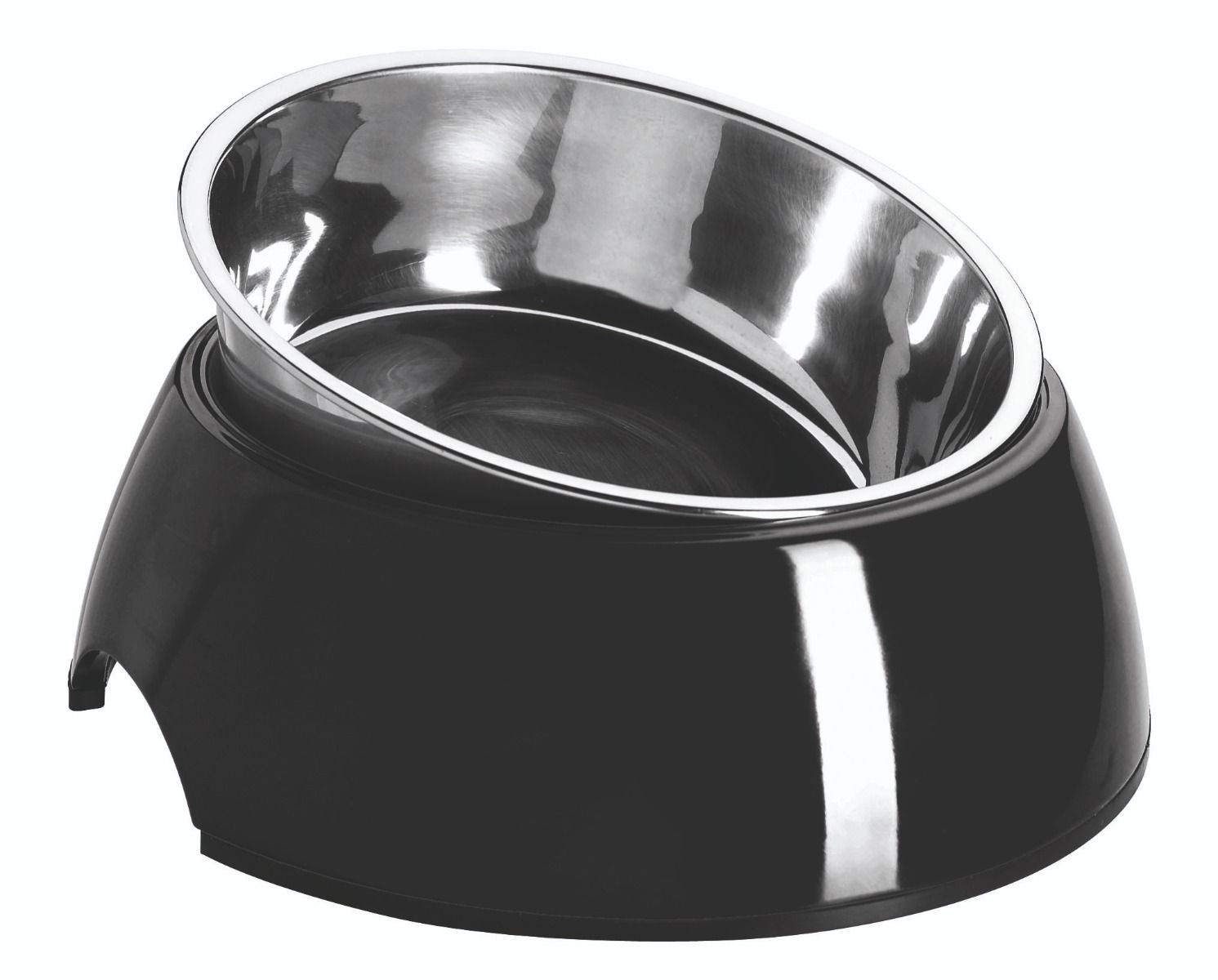Hunter Melamine Black Dog Bowl
