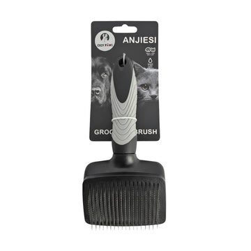 Cozy Paws Pet Slicker Brush, Medium, Grey Handle