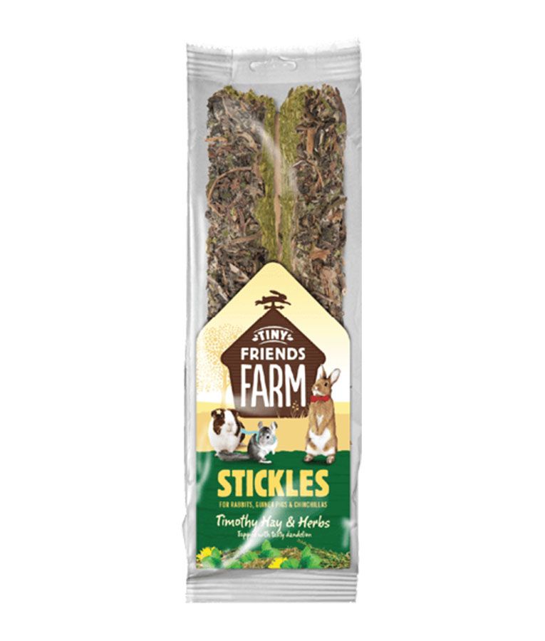 Tiny Friends Farm Stickles Timothy Hay & Herbs Small Animal Treats