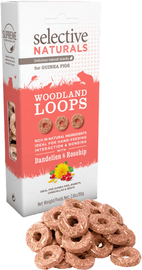 Supreme Selective Naturals Woodland Loops Guinea Pig Treat 80g