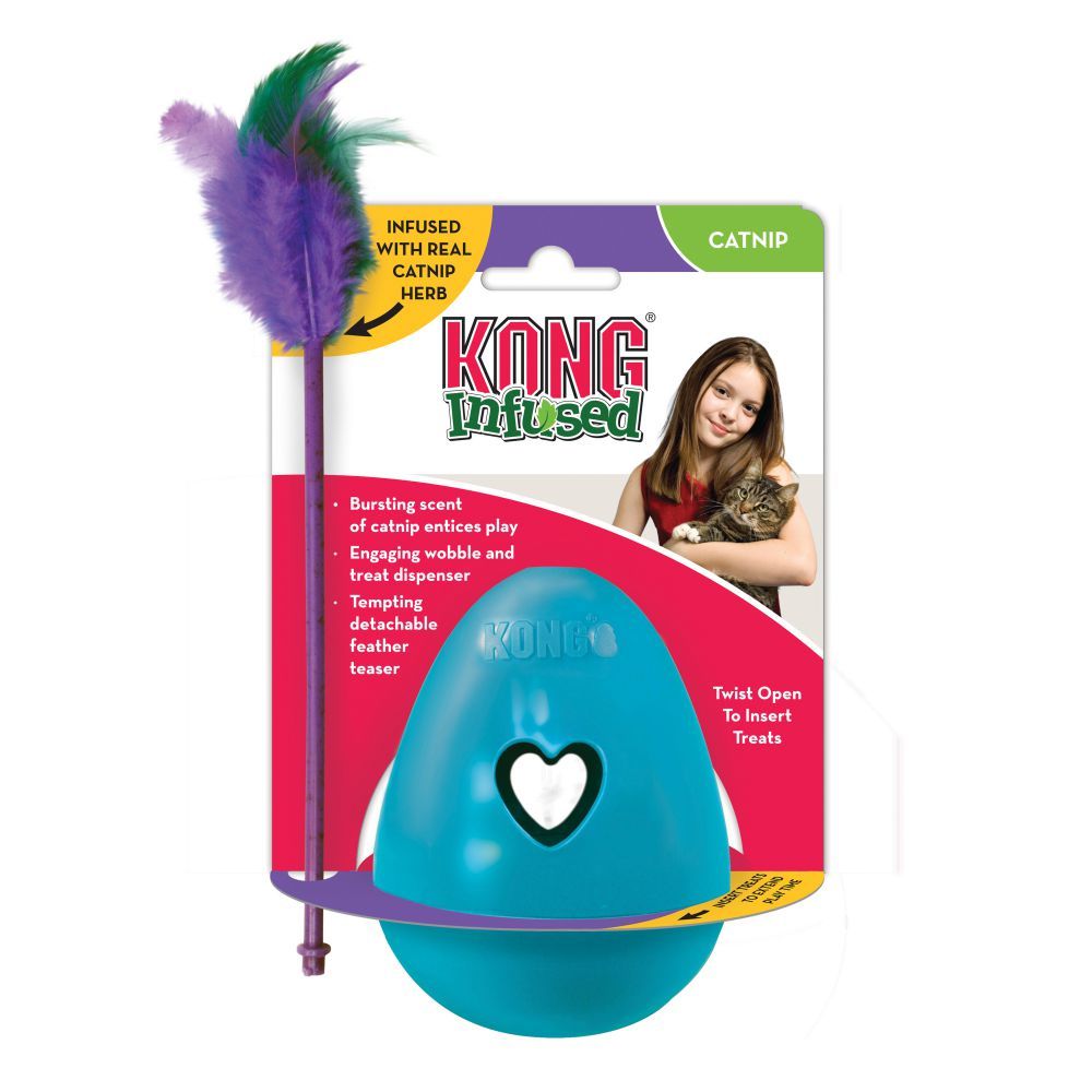 Kong Infused Tippin Treat Fun Play Cat Toy