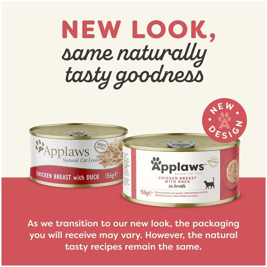 Applaws Chicken with Duck Adult Wet Cat Food 156g Tin