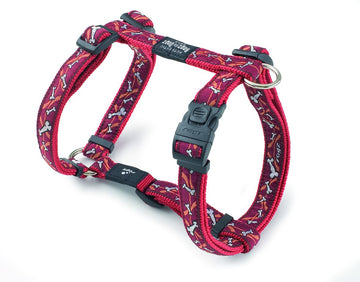 Rogz Bones On Red Dog Harness