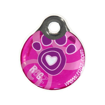 Rogz Pink Paw ID Tag