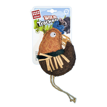 GiGwi Wild Tracker Chicken with Raffia Ribbon