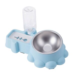 Cozy Paws Automatic Dual Pet Feeder & Water Dispenser (Blue)