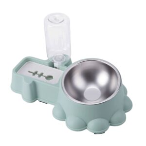 Cozy Paws Automatic Dual Pet Feeder & Water Dispenser (Green)
