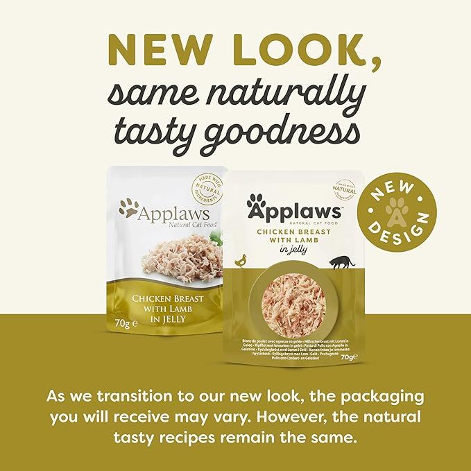 Applaws Chicken with Lamb in Jelly Adult Wet Cat Food 70g Pouch