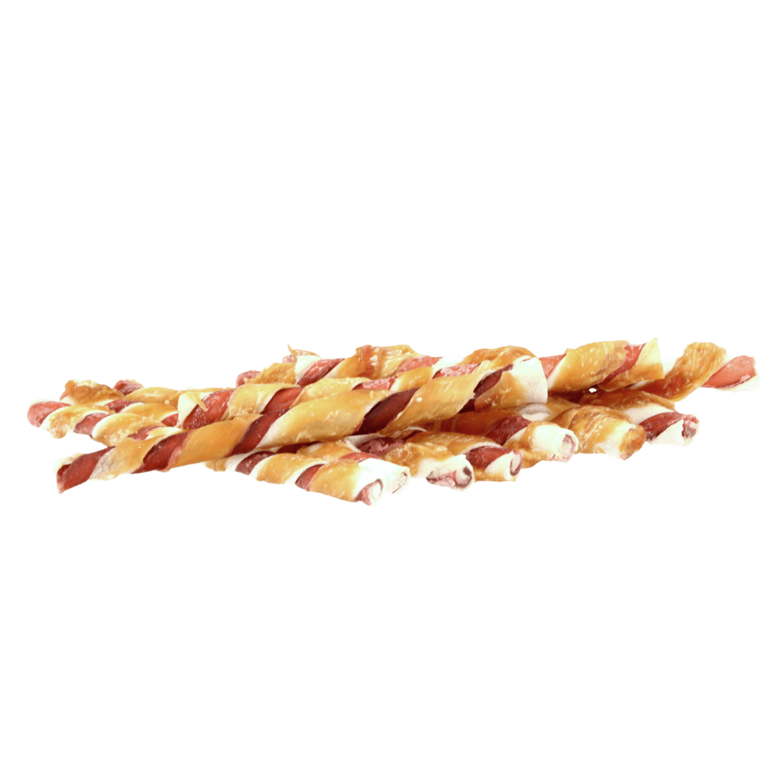 Pets Unlimited Tricolor Chewy Stick with Chicken Small Dog Treats 10pcs