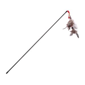 Cozy Paws Interactive Cat Teaser Wand Toy with Bell & Feather – 10pcs Pack