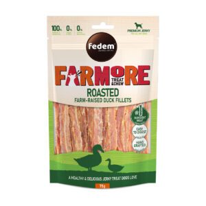 Fedem Farmore Jerky for Dogs – Roasted Farm-Raised Duck Fillets 75g