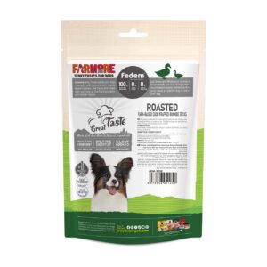 Fedem Farmore Jerky for Dogs – Roasted Farm-Raised Duck Wrapped Rawhide Sticks 75g