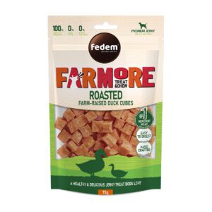 Fedem Farmore Jerky for Dogs – Roasted Farm-Raised Duck Cubes 75g