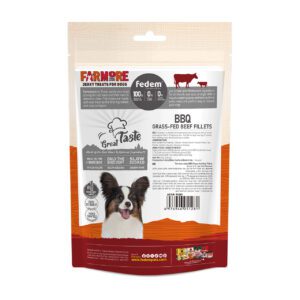 Fedem Farmore Jerky for Dogs – BBQ Grass-Fed Beef Fillets 75g