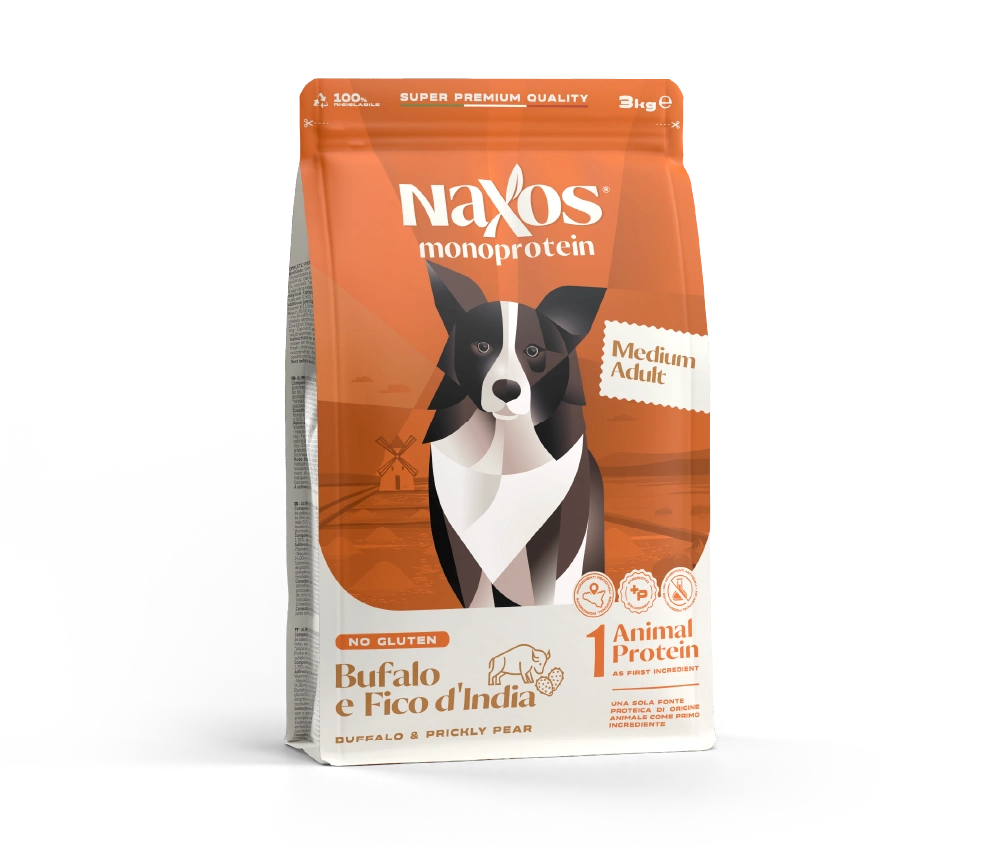 Naxos Adult Medium Multiprotein Buffalo & Prickly Pear 3kg