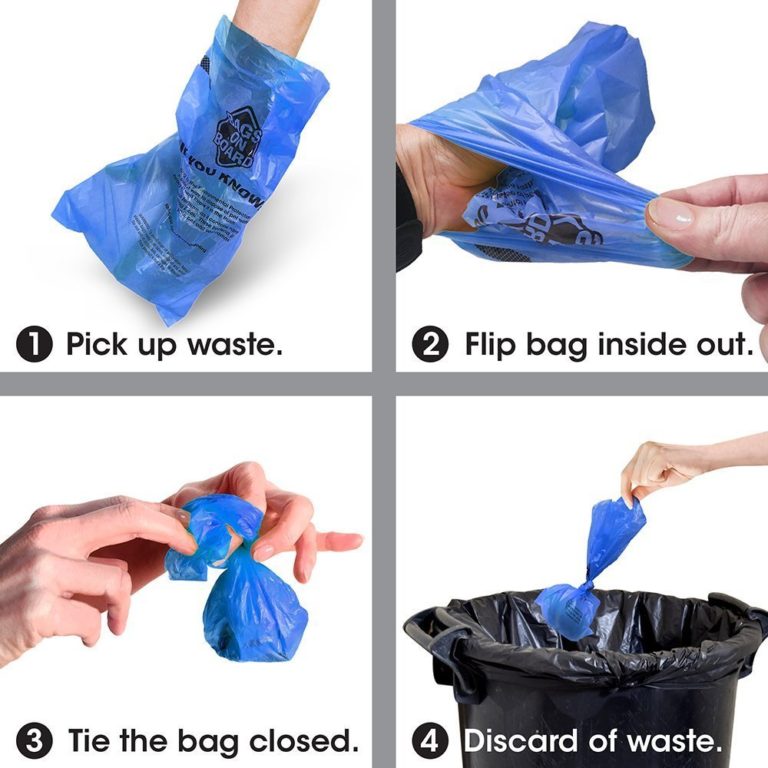 Bags on Board Dispenser Bone Pink(30 bags)