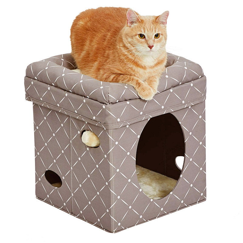 MidWest Curious Cat Cube – Mushroom