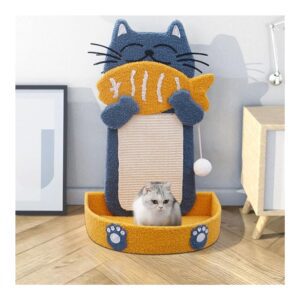 Cozy Paws Fish Shape Cat Scratching Board With Sisal Rope and Scratching Pad