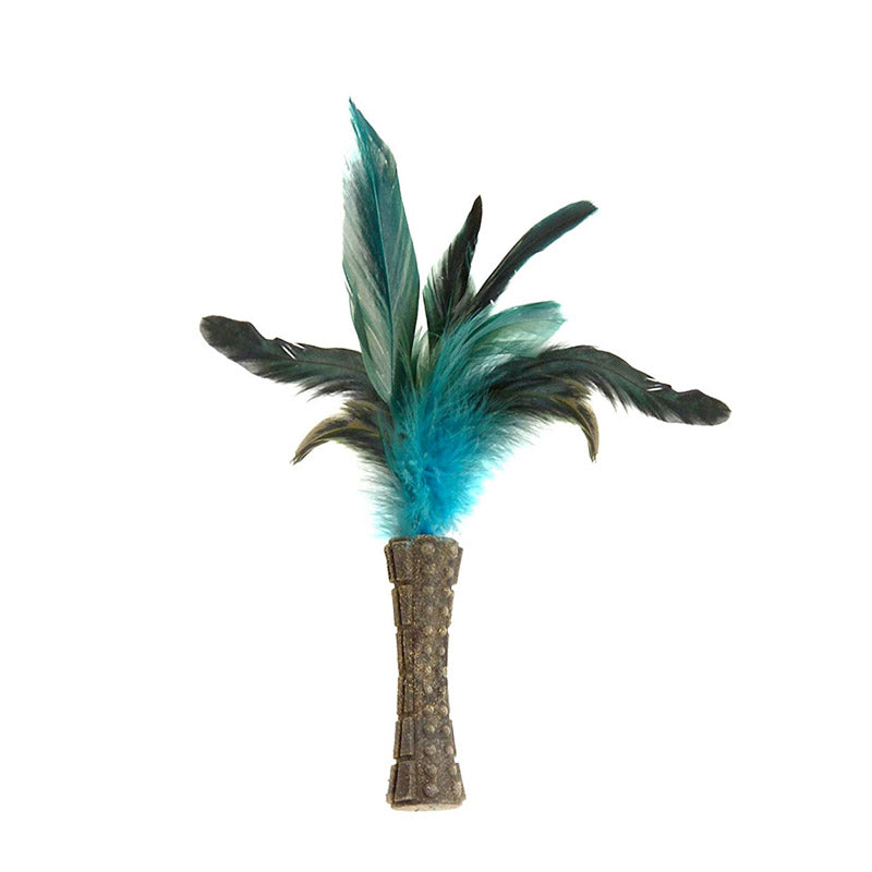 GiGwi Catnip “Johnny Sticks” with Natural Feather (Green)