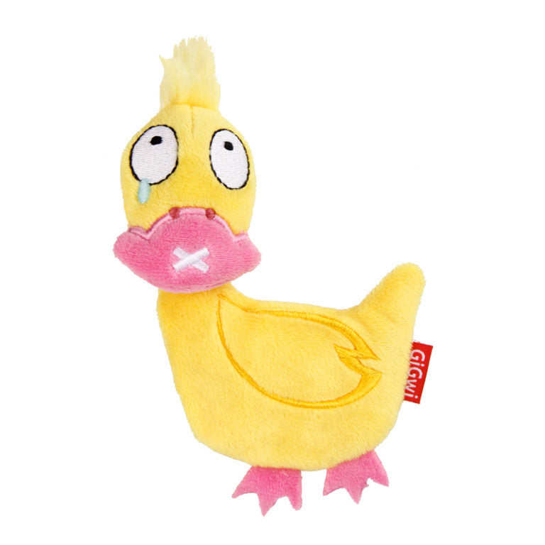 GiGwi Refillable Duck with Changeable Catnip Bag & Silvervine Stick