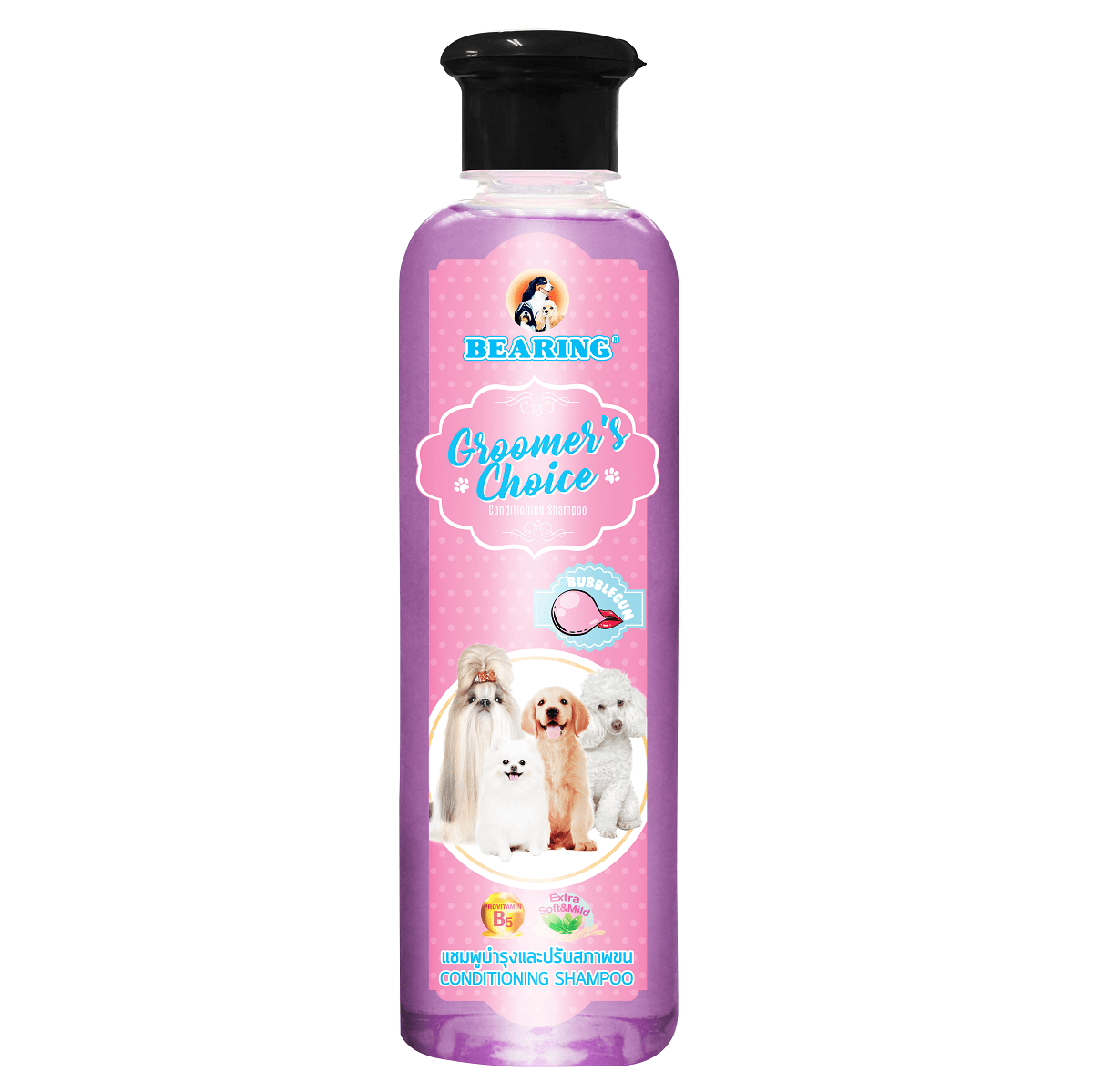 Bearing Groomer Choice Conditioning Shampoo For Dogs Bubble Gum-365 ml
