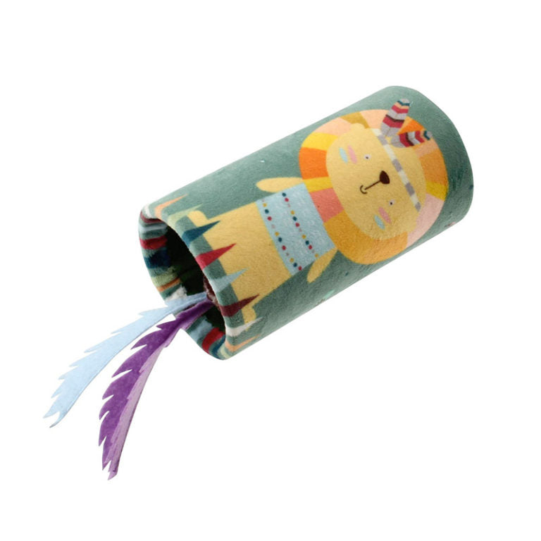 GiGwi Happy Indian Melody Tube “Lion” with Feather & Sound Chip