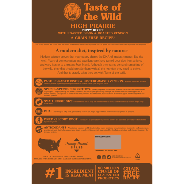 Taste of the Wild: High Prairie Puppy Recipe