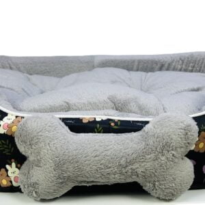 Coco Kindi Soft Printed Oval Fur Bed – Size 3(Mixed Colors,66×55 ×16 cm)