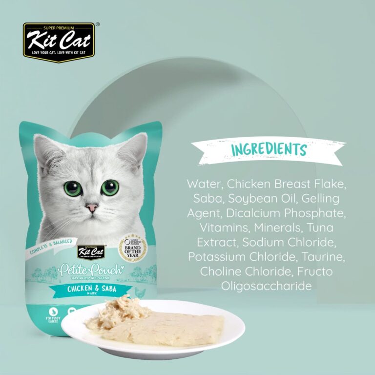 Kit Cat Petite Pouch 70g – Chicken & Saba (1 Box -24pcs)