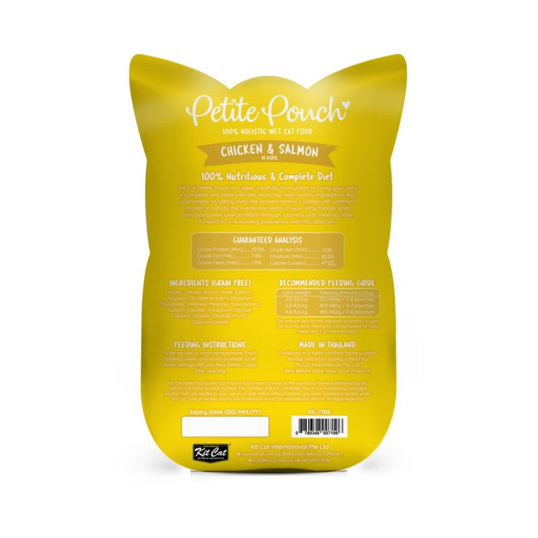 Kit Cat Petite Pouch 70g – Chicken & Salmon (1 Box -24pcs)