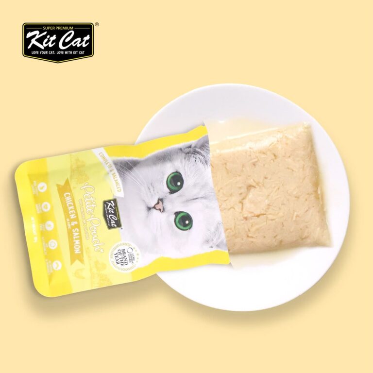 Kit Cat Petite Pouch 70g – Chicken & Salmon (1 Box -24pcs)