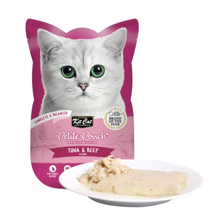 Kit Cat Petite Pouch 70g – Tuna & Beef (1 Box -24pcs)