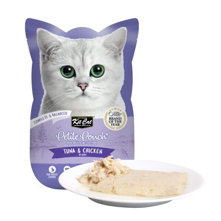 Kit Cat Petite Pouch 70g – Tuna & Chicken (1 Box -24pcs)
