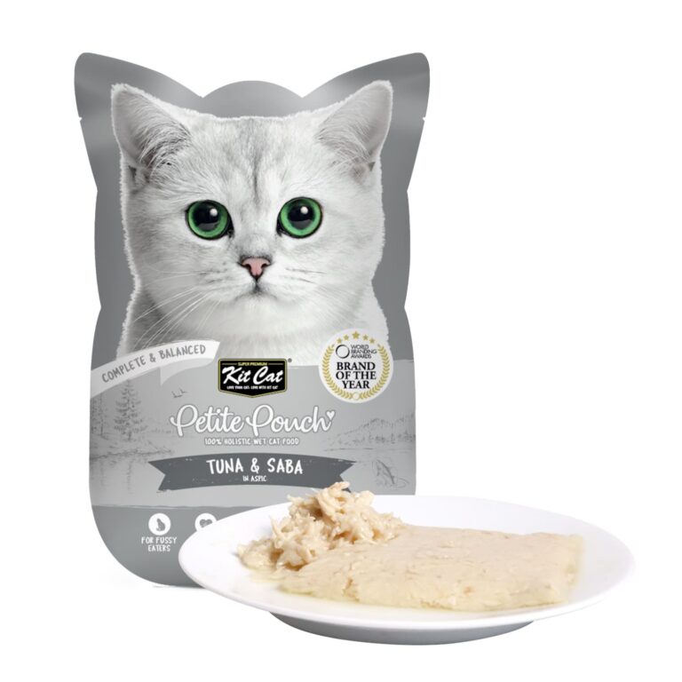Kit Cat Petite Pouch 70g – Tuna & Saba (1 Box -24pcs)