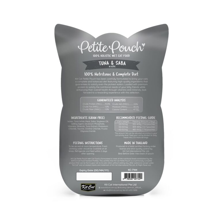 Kit Cat Petite Pouch 70g – Tuna & Saba (1 Box -24pcs)