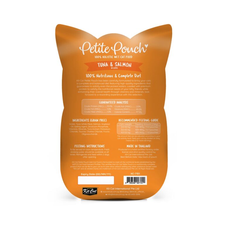 Kit Cat Petite Pouch 70g – Tuna & Salmon (1 Box -24pcs)
