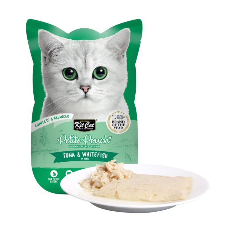 Kit Cat Petite Pouch 70g – Tuna & Whitefish (1 Box -24pcs)