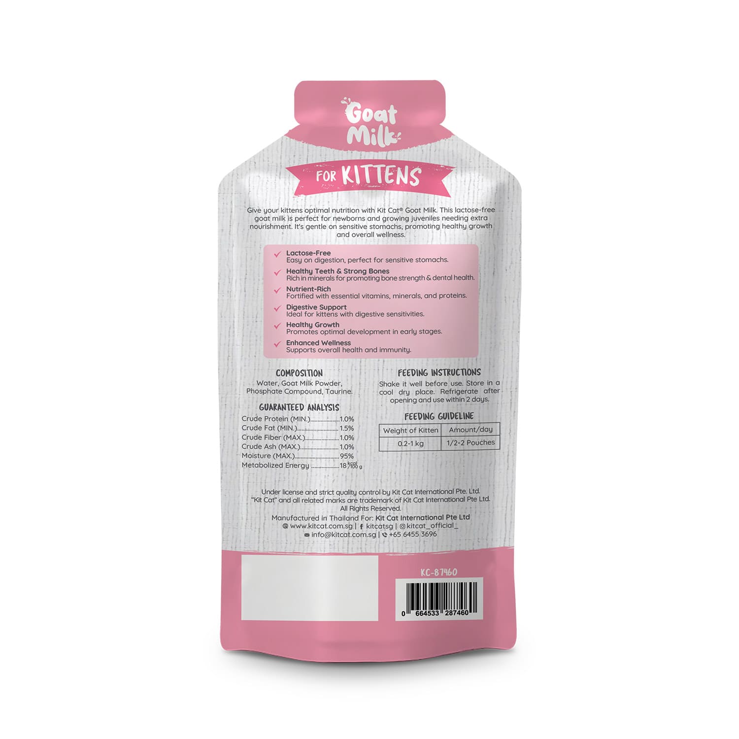 Kit Cat Goat Milk For Kittens 300ml ( 6 X 50ml )