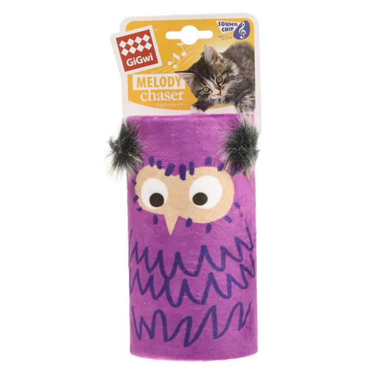 GiGwi Melody Tube ” Chaser Owl” with Sound Chip