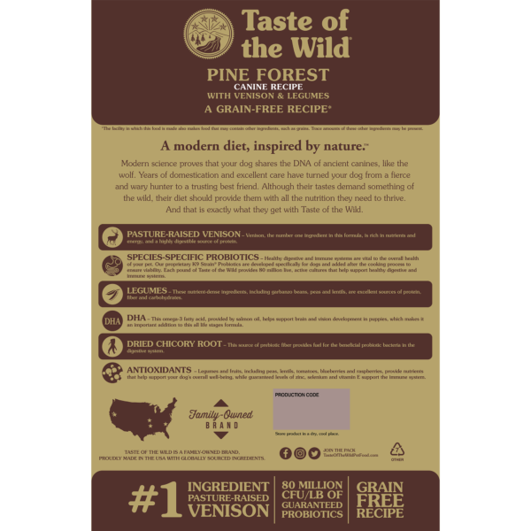 Taste of the Wild: Pine Forest Canine Recipe