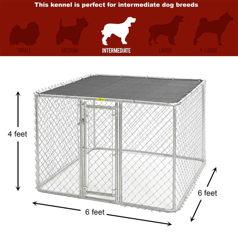 MidWest K9 Medium Steel Chain Link Portable Kennel