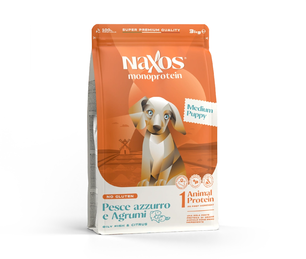 Naxos Puppy Medium Fish And Citrus-3kg
