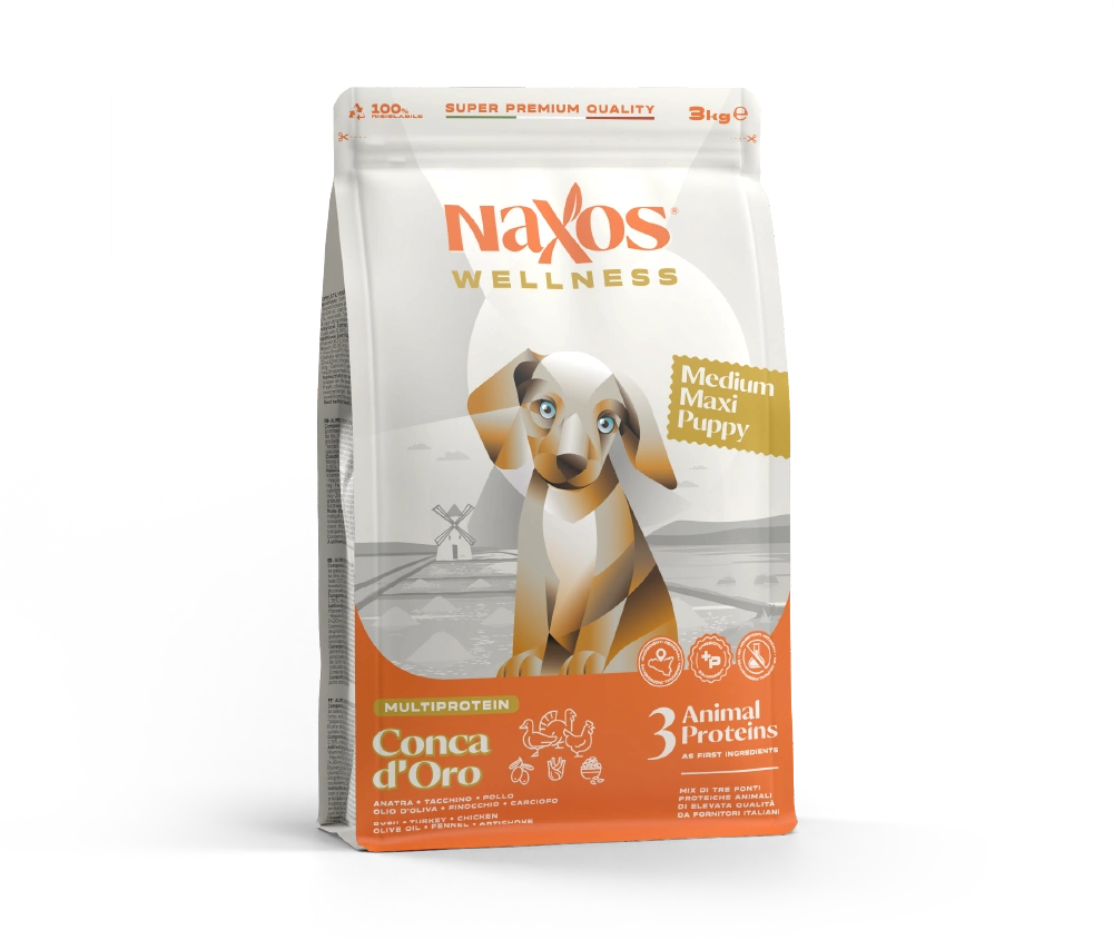 Naxos Puppy Medium Maxi Multiprotein (Duck, Chicken & Turkey) 3kg